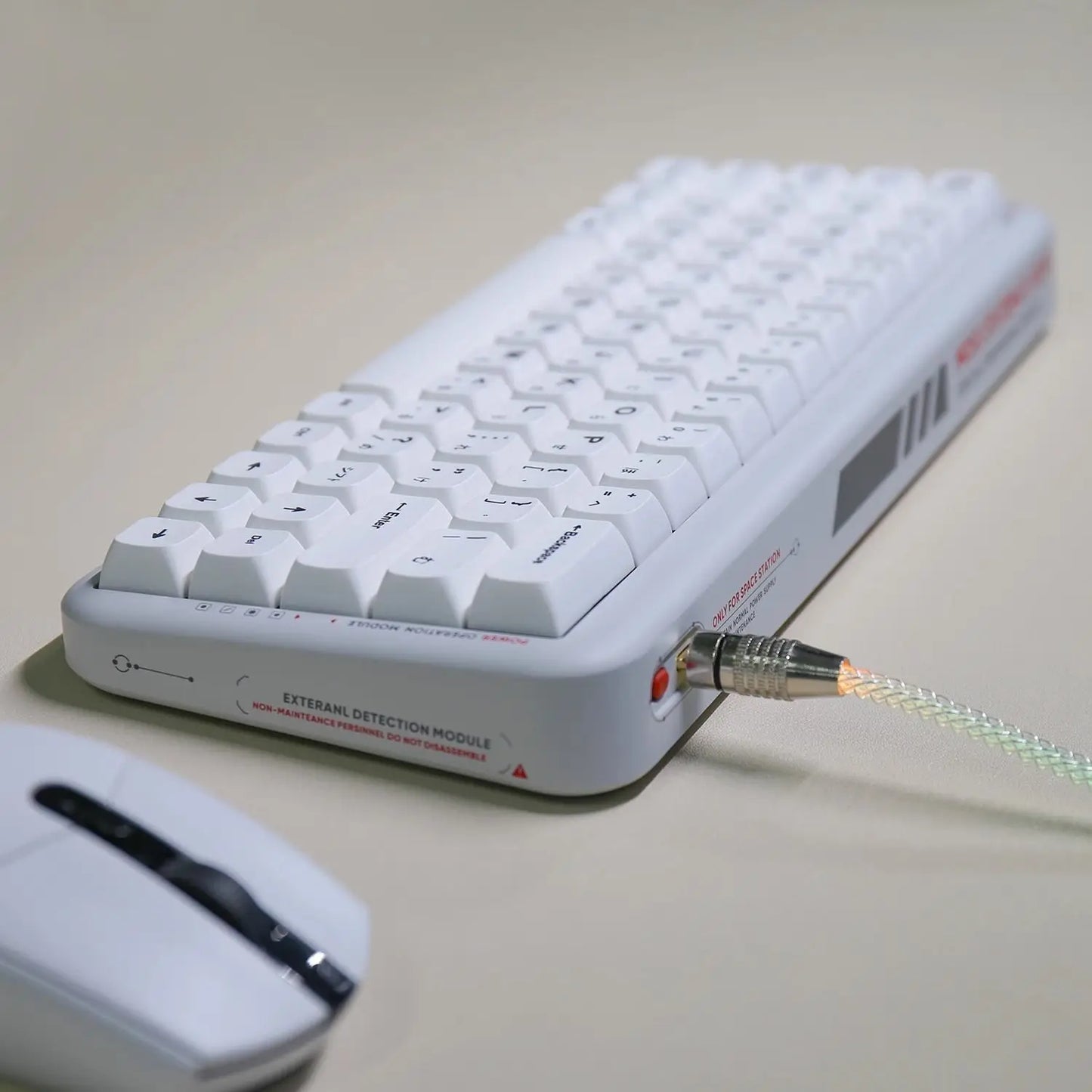 K135 Minimalist Japanese/Korean White Keycap PBT